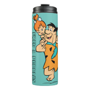 Die Steine   Fred & Pebbles Flintstone Thermosbecher