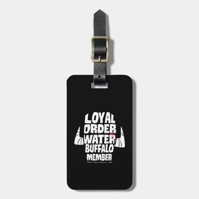 Die Steine | Loyal Order Water Buffalo Mitglied Gepäckanhänger (Vorderseite vertikal)