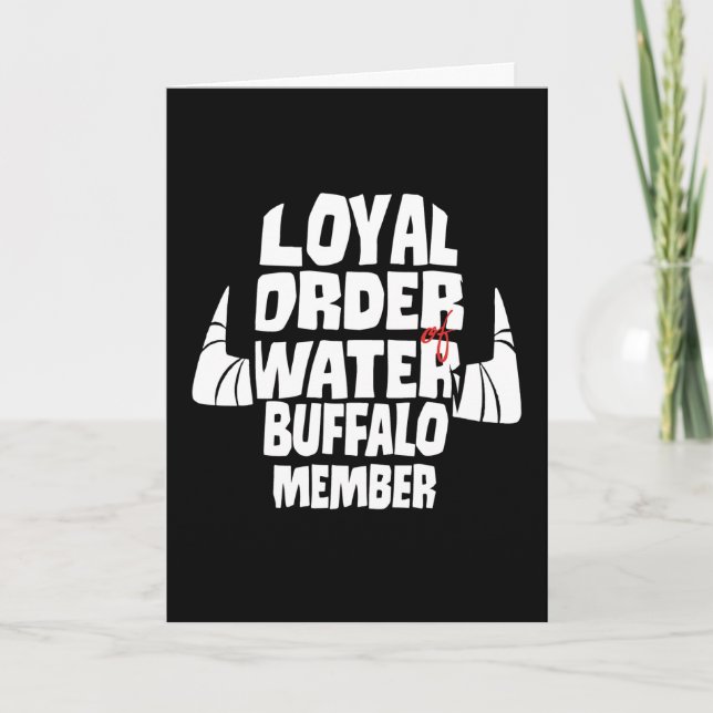 Die Steine | Loyal Order Water Buffalo Mitglied Karte (Vorderseite)