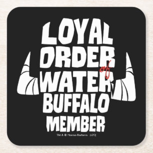 Die Steine Loyal Order Water Buffalo Mitglied Rechteckiger Pappuntersetzer