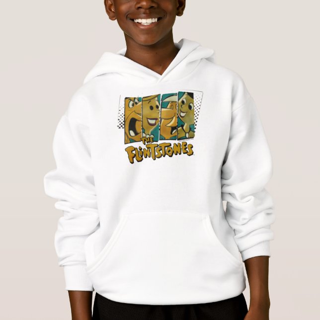 Die Steine | Retro-Comic-Zeichenfelder Hoodie (Vorderseite)