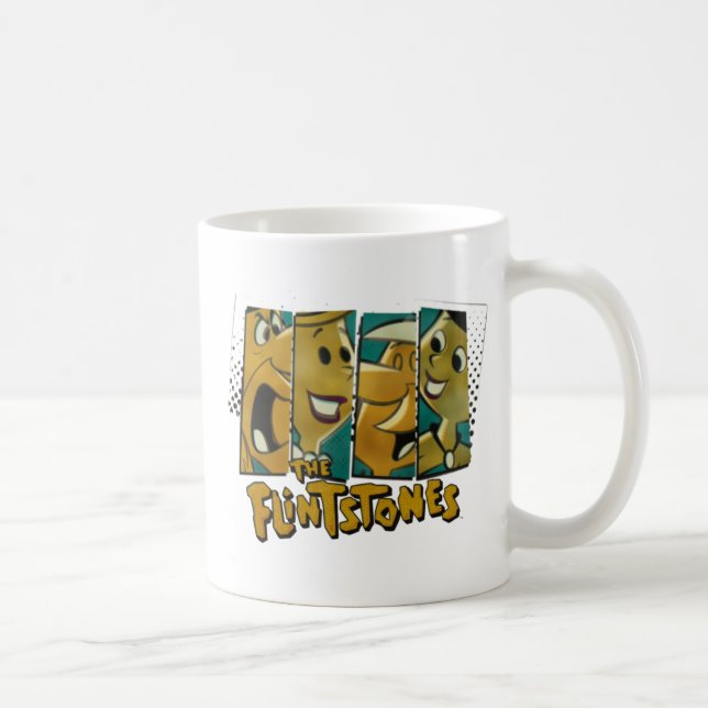 Die Steine | Retro-Comic-Zeichenfelder Kaffeetasse (Rechts)