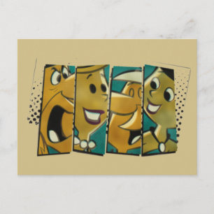 Die Steine   Retro-Comic-Zeichenfelder Postkarte