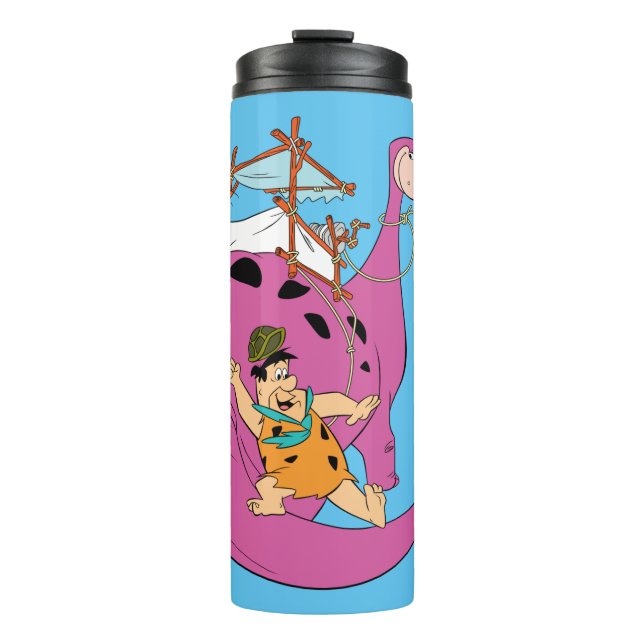 Die Steine | Rutschgefahr Schwanz Thermosbecher (Vorderseite)