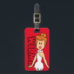 Die Steine | Wilma Flintstone Gepäckanhänger<br><div class="desc">Karo aus Wilma Flintstone lächelnd.</div>