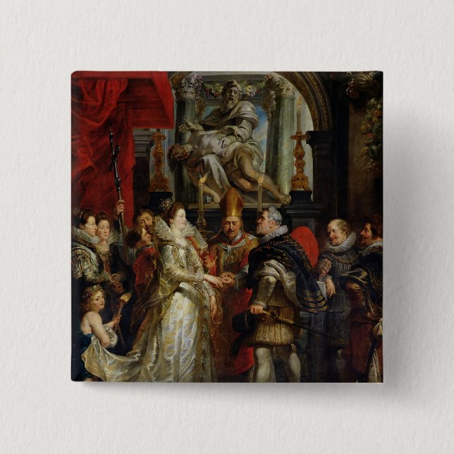 Die Stellvertreter-Heirat Button (Vorderseite)