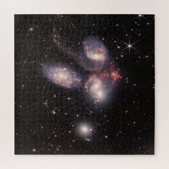 Die Stephans Quintet-Galaxien | JWST Puzzle (Vertikal)
