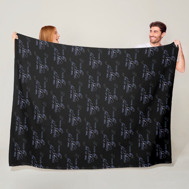 Die Sterne bewegen Fleecedecke (Beispiel)