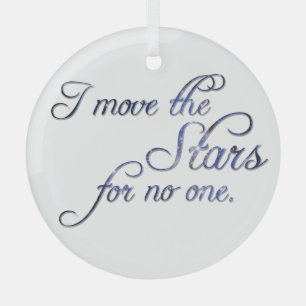 Die Sterne bewegen Ornament Aus Glas