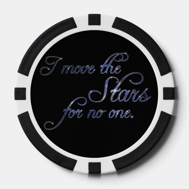 Die Sterne bewegen Pokerchips (Vorderseite)