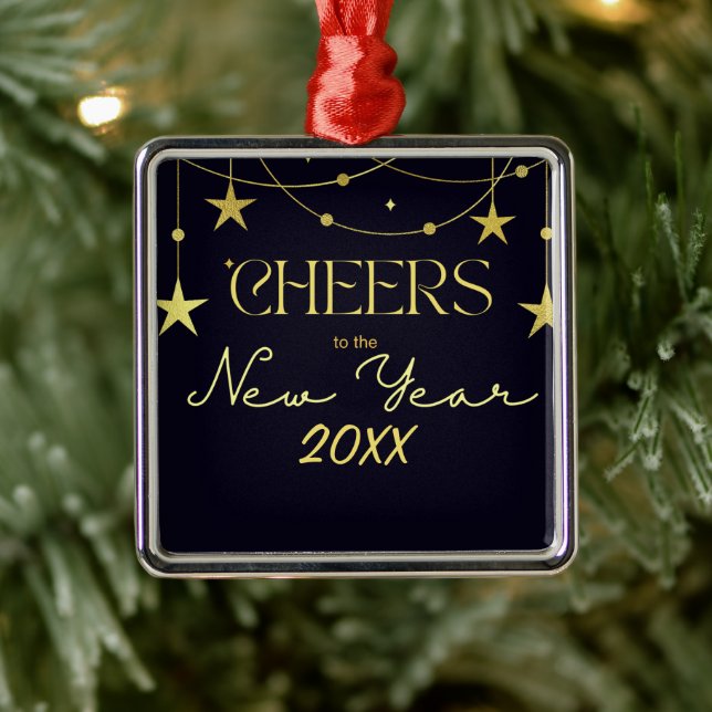 Die Sterne der Neujahrsbotschaft Ornament Aus Metall (Baum)