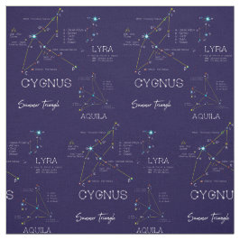 Die Sterne des Sommerdreiecks der Nordhalbkugel Stoff
