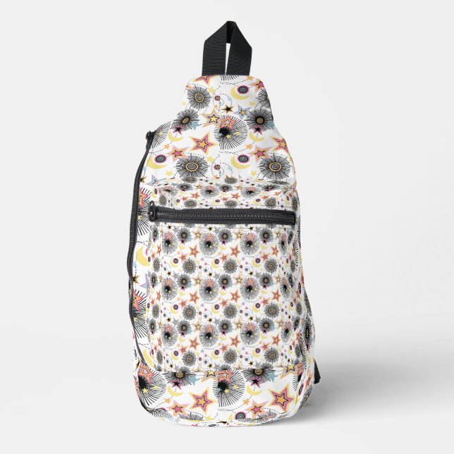 Die Sterne Gemustert Tote Bag Crossbody Bag (Vorderseite)