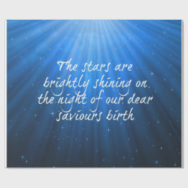 Die Sterne leuchten auf den lieben Errettern Gebur Geschenkpapier