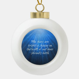 Die Sterne leuchten auf den lieben Errettern Gebur Keramik Kugel-Ornament