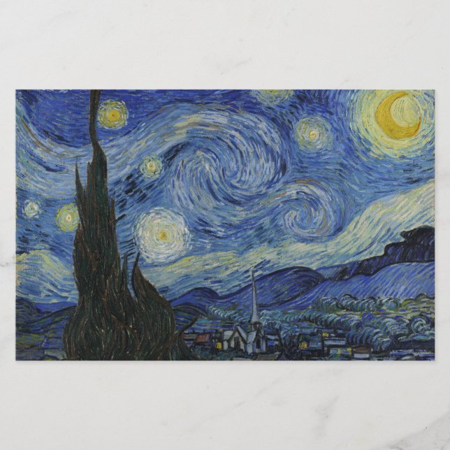 Die sternenklare Nacht Vincent van Gogh 1889 Briefpapier (Vorderseite)