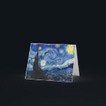 Die Sternennacht nach Vincent van Gogh Dankeskarte<br><div class="desc">Nach Vincent van Gogh - The Starry Night,  Unendlichkeit Punkte. Vincent Willem van Gogh (1853-1890) war ein niederländischer postimpressionistischer Maler,  der posthum zu einer der berühmtesten und einflussreichsten Persönlichkeiten in der Kunstgeschichte des Westerns wurde.</div>