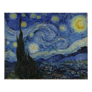 Die Sternennacht, Ölmalerei, Vincent Van Gogh Poster