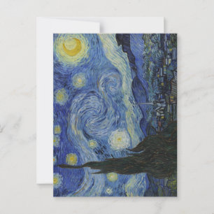 Die Sternennacht, Ölmalerei, Vincent Van Gogh Postkarte