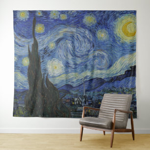 Die Sternennacht, Ölmalerei, Vincent Van Gogh Wandteppich