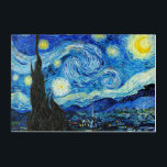 Die Sternennacht - Van Gogh Acryl Wandkunst<br><div class="desc">Die Starry Night ist ein Ölgemälde auf Leinwand des niederländischen postimpressionistischen Malers Vincent van Gogh. Es wurde im Juni 1889 erbaut und zeigt den Ausblick aus dem nach Osten gerichteten Fenster seines Asylzimmers in Saint-Rémy-de-Provence,  kurz vor dem Sonnenaufgang,  mit einem imaginären Dorf</div>