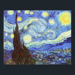 Die Sternennacht, Vincent van Gogh Poster<br><div class="desc">Wir sind stolz, dieses großartige Werk von Vincent van Gogh, The Starry Night, anbieten zu können. Wir haben über 20 Jahre Erfahrung im Bereich der kommerziellen Kunst und der Farbwiedergabe gesammelt, um Ihnen diese sorgfältig abgestimmte Reproduktion zu ermöglichen. Wir präsentieren Ihnen hier bis zur größtmöglichen Größe (Extra Large bei 50"...</div>