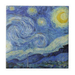 Die Sternennacht von Van Gogh Fliese<br><div class="desc">Die Sternennacht von Van Gogh.
Besuchen Sie bitte meinen Laden für interessanteres Design und mehr Farbwahl => zazzle.com/iwheels*</div>