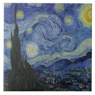 Die Sternennacht von Van Gogh Fliese