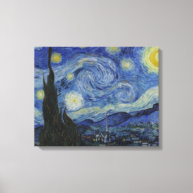 Die Sternennacht von Van Gogh Leinwanddruck (Vorderseite)