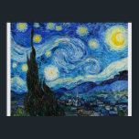 Die Sternennacht von Van Gogh Poster<br><div class="desc">Vincent van Gogh’s The Starry Night (1889) ist eines der bekanntesten Werke des Post-Impressionismus. In Saint-Rémy gemalt,  fängt es einen wirbelnden Nachthimmel voller Emotionen und Bewegung ein,  der im Gegensatz zum ruhigen Dorf unten steht. Die kühnen Farben und die ausdrucksstarken Pinselstriche machen es zu einem zeitlosen Meisterwerk.</div>