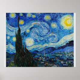 Die Sternennacht von Van Gogh Poster