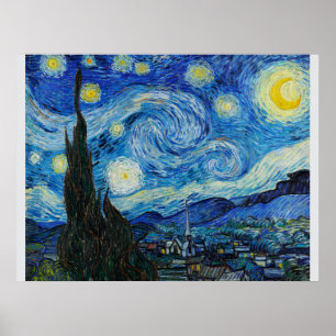 Die Sternennacht von Van Gogh Poster