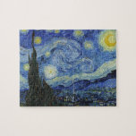 Die Sternennacht von Van Gogh Puzzle<br><div class="desc">Bitte besuchen Sie mein Geschäft für mehr interessantes Design und mehr Farbwahl. => zazzle.com/iwheels*</div>