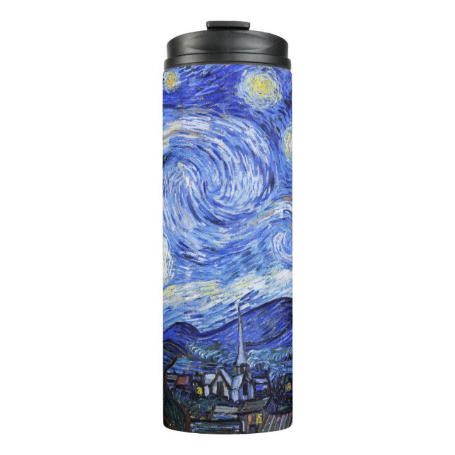 Die Sternennacht von Van Gogh Thermosbecher (Vorderseite)