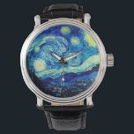 Die Sternennacht von Vincent Van Gogh Armbanduhr<br><div class="desc">Vincent Van Gogh The Starry Night. Das ist ein altes Meisterwerk des holländischen Meisters Vincent Van Gogh. Dieses schöne Landschaftsbild hat eine schöne,  lebendige,  gesättigte Farbe. Vincent Van Gogh war ein niederländischer Postimpressionist. Dieses Bild ist öffentlich</div>