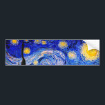Die Sternennacht von Vincent Van Gogh Autoaufkleber<br><div class="desc">Vincent Van Gogh The Starry Night. Das ist ein altes Meisterwerk des holländischen Meisters Vincent Van Gogh. Dieses schöne Landschaftsbild hat eine schöne,  lebendige,  gesättigte Farbe. Vincent Van Gogh war ein niederländischer Postimpressionist. Dieses Bild ist öffentlich</div>
