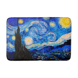 Die Sternennacht von Vincent Van Gogh Badematte