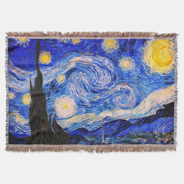 Die Sternennacht von Vincent Van Gogh Decke (Vorderseite)