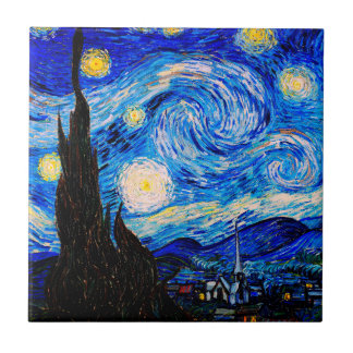 Die Sternennacht von Vincent Van Gogh Fliese