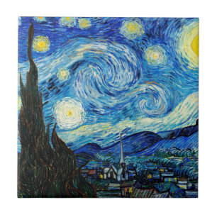 Die Sternennacht von Vincent Van Gogh Fliese