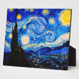 Die Sternennacht von Vincent Van Gogh Fotoplatte