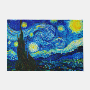 Die Sternennacht von Vincent Van Gogh  Fußmatte