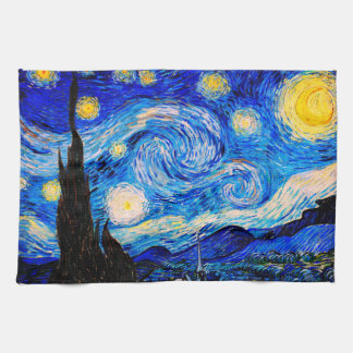 Die Sternennacht von Vincent Van Gogh Geschirrtuch
