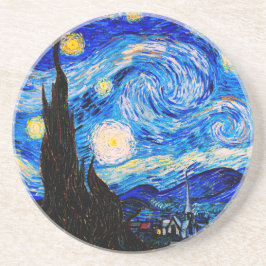 Die Sternennacht von Vincent Van Gogh Getränkeuntersetzer