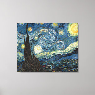 Die Sternennacht / von Vincent van Gogh / Leinwanddruck