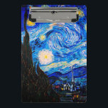 Die Sternennacht von Vincent Van Gogh Mini Klemmbrett<br><div class="desc">Vincent Van Gogh The Starry Night. Das ist ein altes Meisterwerk des holländischen Meisters Vincent Van Gogh. Dieses schöne Landschaftsbild hat eine schöne,  lebendige,  gesättigte Farbe. Vincent Van Gogh war ein niederländischer Postimpressionist. Dieses Bild ist öffentlich</div>