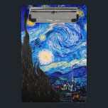 Die Sternennacht von Vincent Van Gogh Mini Klemmbrett<br><div class="desc">Vincent Van Gogh The Starry Night. Das ist ein altes Meisterwerk des holländischen Meisters Vincent Van Gogh. Dieses schöne Landschaftsbild hat eine schöne,  lebendige,  gesättigte Farbe. Vincent Van Gogh war ein niederländischer Postimpressionist. Dieses Bild ist öffentlich</div>