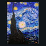 Die Sternennacht von Vincent Van Gogh Notizblock<br><div class="desc">Vincent Van Gogh The Starry Night. Das ist ein altes Meisterwerk des holländischen Meisters Vincent Van Gogh. Dieses schöne Landschaftsbild hat eine schöne,  lebendige,  gesättigte Farbe. Vincent Van Gogh war ein niederländischer Postimpressionist. Dieses Bild ist öffentlich</div>