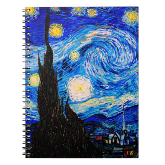 Die Sternennacht von Vincent Van Gogh Notizblock