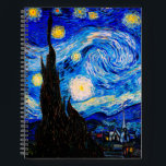 Die Sternennacht von Vincent Van Gogh Notizbuch<br><div class="desc">Vincent Van Gogh The Starry Night. Das ist ein altes Meisterwerk des holländischen Meisters Vincent Van Gogh. Dieses schöne Landschaftsbild hat eine schöne,  lebendige,  gesättigte Farbe. Vincent Van Gogh war ein niederländischer Postimpressionist. Dieses Bild ist öffentlich</div>